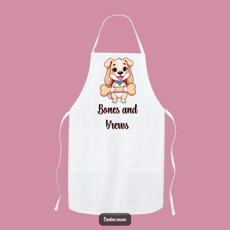 Funny Dog Lady Apron: Giant Bone Holder, A Hilarious Kitchen Accessory for Pup Pamperers