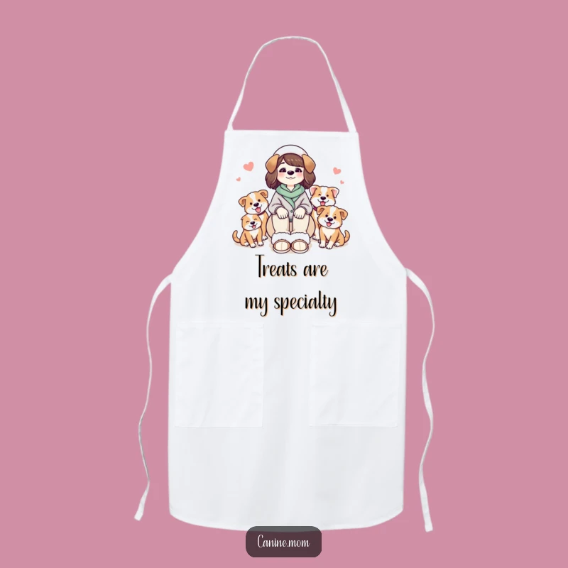 Funny Dog Lady Cozy Slippers Apron: Cook and Cuddle with Your Pups Hilariously