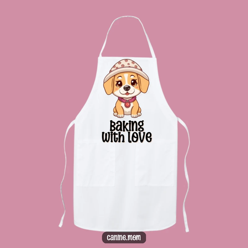 Funny Dog Lady Paw Print Hat Apron: Kitchen Humor & Gift for Cooks