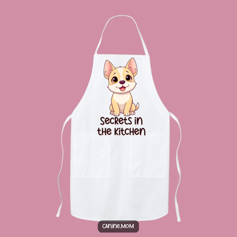Funny Dog Listening Apron: Cook and Hear All, Kitchen Gift