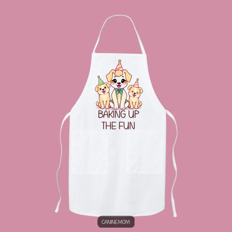 Funny Kawaii Dog Lady Apron: Kitchen Paw-ty Fun - Great Funny Gift!