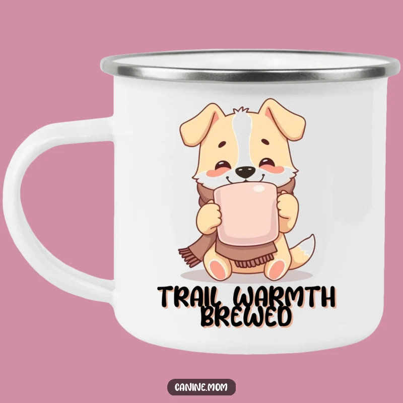 Funny Cozy Dog Camping Mug: Warm Sips for Outdoor Comfort