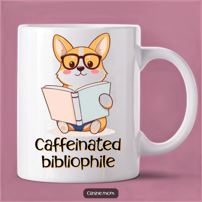 Funny Corgi Reading Book Mug: Intellectual Pet Lover Gift For Bookworms!