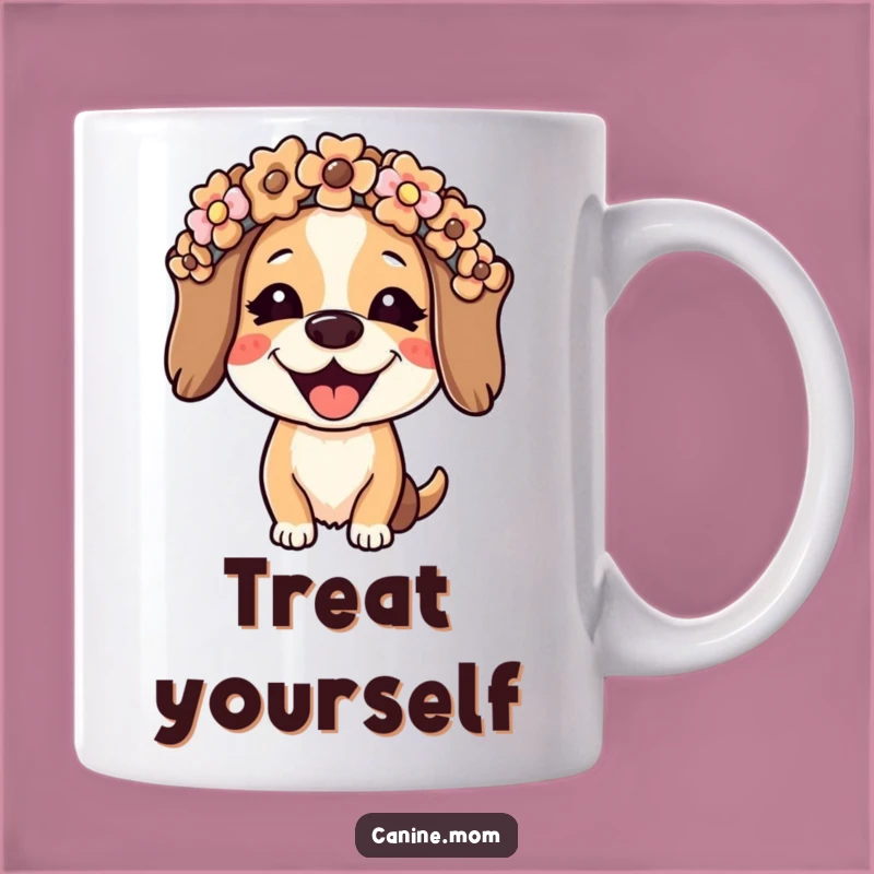 Funny Dog Lady Mug: Joyful Biscuit Crown, Hilarious Gift for the Sweetest Dog Mom Ever