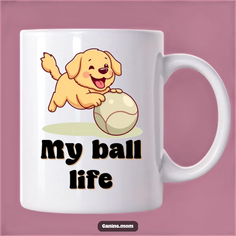 Funny Golden Retriever Fetching Giant Ball Mug - The Ultimate Dog Lover Gift