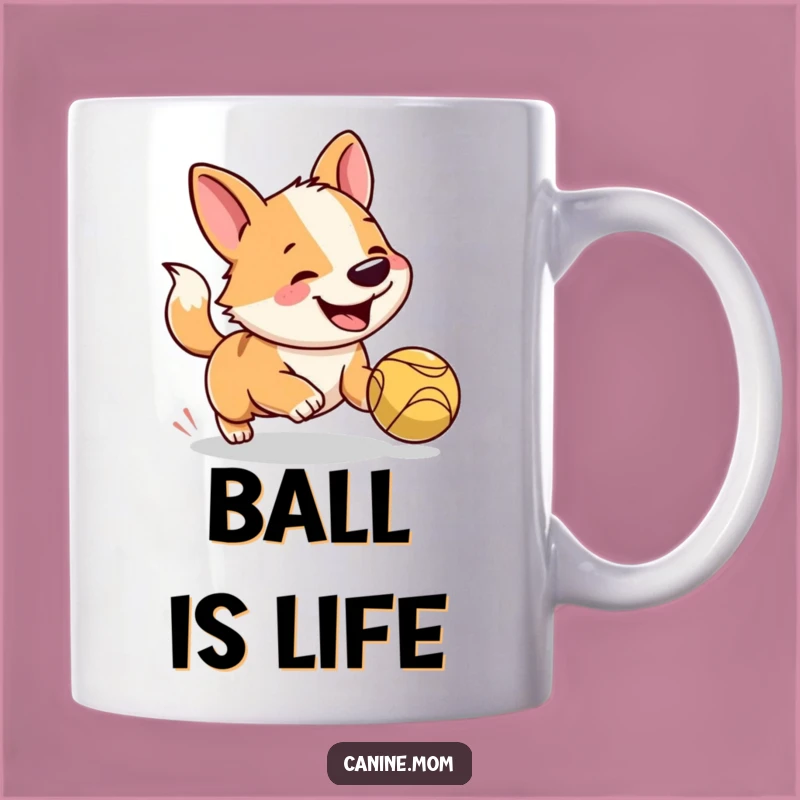 Funny Joyful Dog Mug: Perfect Gift for Dog Lovers Chasing Fun