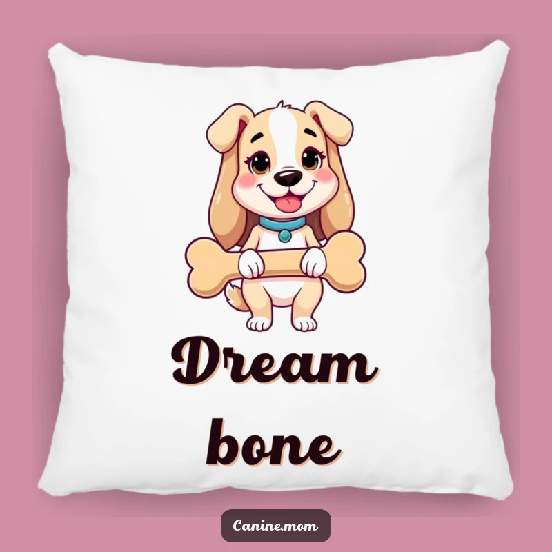 Funny Dog Lady Pillow: Giant Bone Holder, Comfy & Hilarious Home Decor Accent