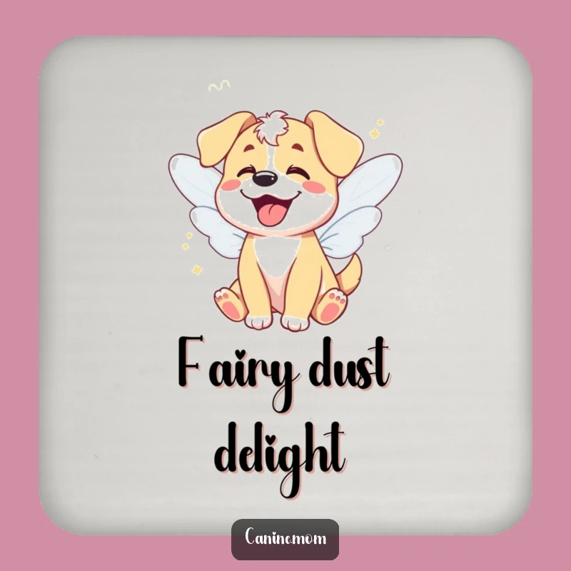 Funny Fairy Dog Coaster - Protect Surfaces with Enchanting Charm Gift