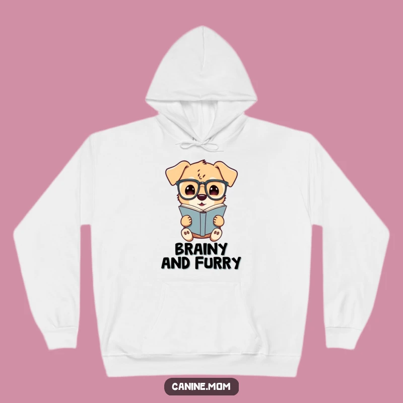 Funny Cozy Reading Dog Hoodie: Warm & Witty Apparel for Bookish Pups and Their Humans