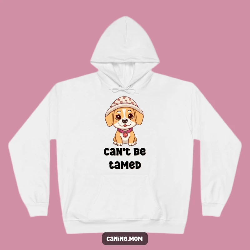 Cozy Funny Dog Lady Paw Print Hat Hoodie: Warm & Humorous Gift for Dog Moms