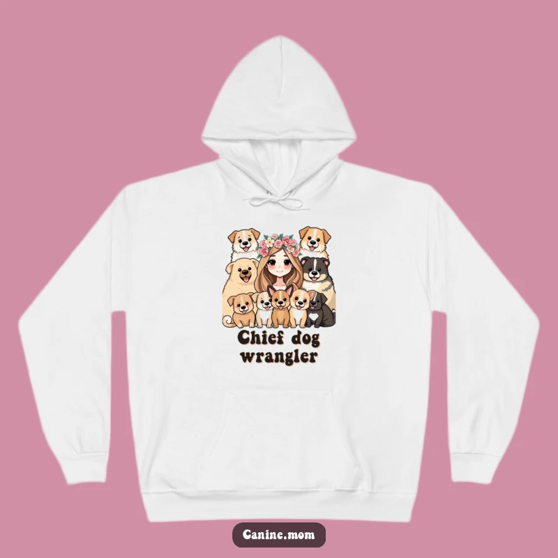 Cozy Funny Hoodie: Flower Crown Dog Lover Gift for Ultimate Comfort