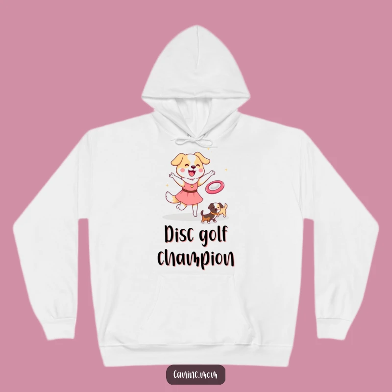 Cozy Funny Dog Lady Frisbee Hoodie: Kawaii Playtime Gift