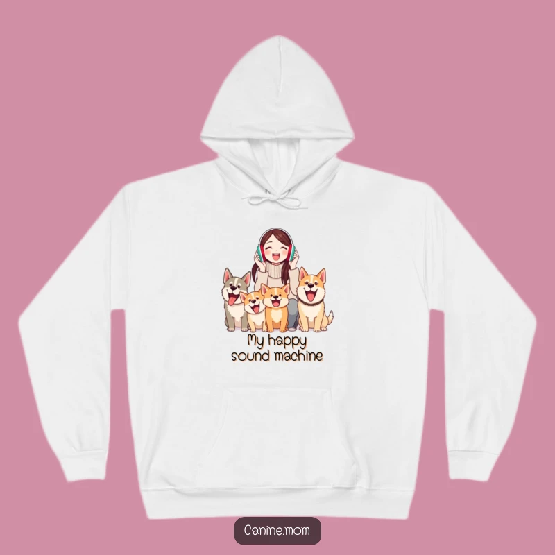 Funny Earmuff Dog Lover Hoodie: Cozy and Hilarious Wear for Barking Dog Enthusiasts