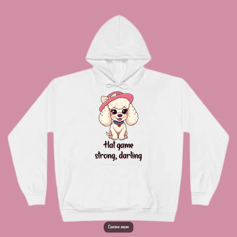 Funny Poodle Hat Hoodie - Coy Smile, Cozy Fashion Gift