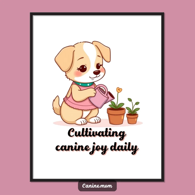 Free Printable Dog Treat Plant Wall Art: Quirky Downloadable Decor for Dog Lovers