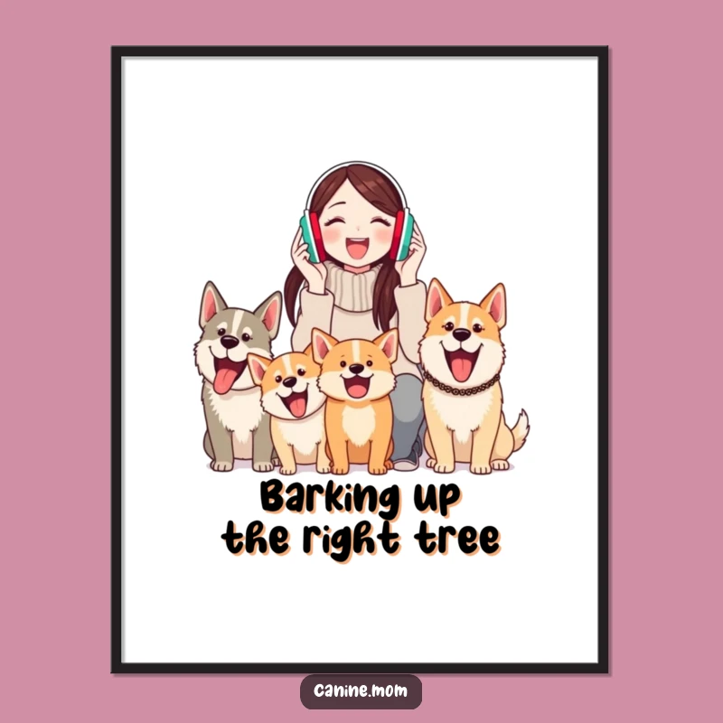 Free Printable Funny Dog Barking Wall Art - Hilarious Dog Lover Decor Download