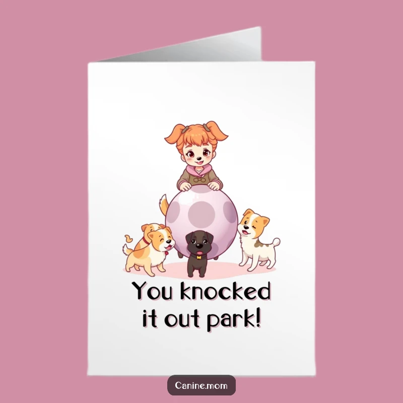 Awesome Free Printable Congrats Card: Dog Lady's Fetch Triumph