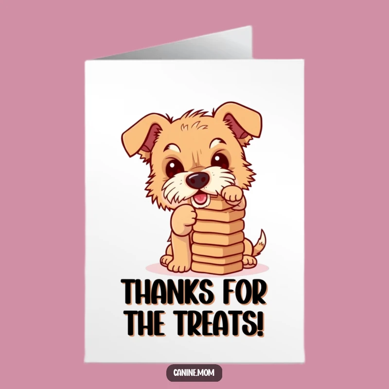 Free Printable Thank You Card: Biscuit Balance - Funny Downloadable Gift!
