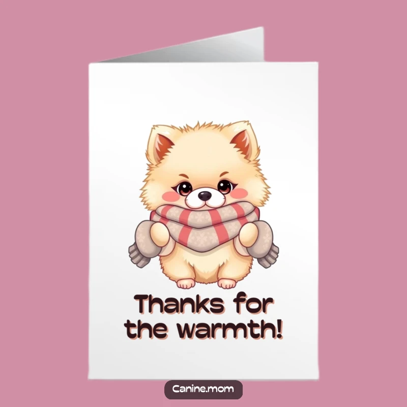 Free Printable Thank You Card: Cozy Pom - Funny Downloadable Appreciation Gift!
