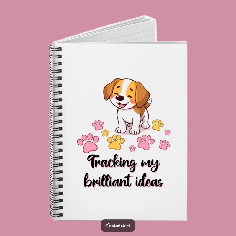 Funny Beagle Notebook: Sniffing Colorful Paw Prints, Comedic Journal