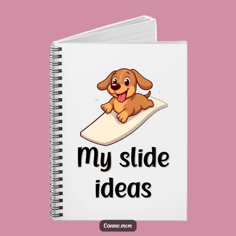 Funny Dachshund Slide Notebook: Cheerful Wiener Dog Journal, Gift for Ideas