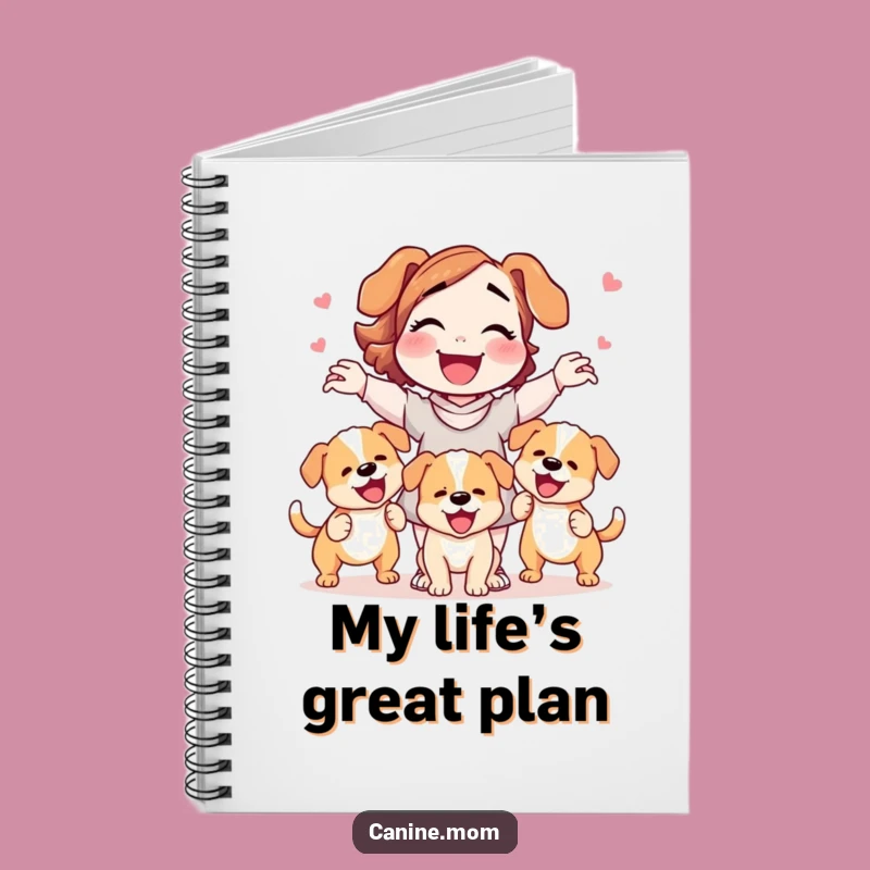 Funny Dog Lady Juggling Puppies Notebook: Jot Down Your Pawsome Ideas - Perfect Funny Gift!