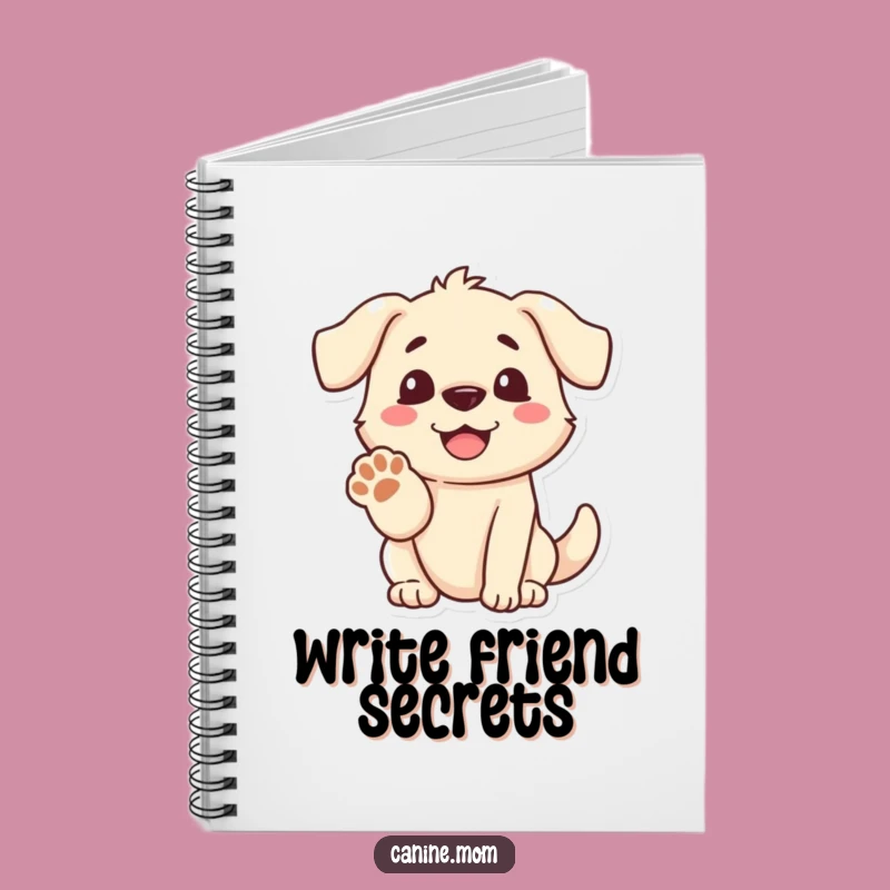 Funny Dog Paw Notebook: Jot Down Notes with a Friendly Friend