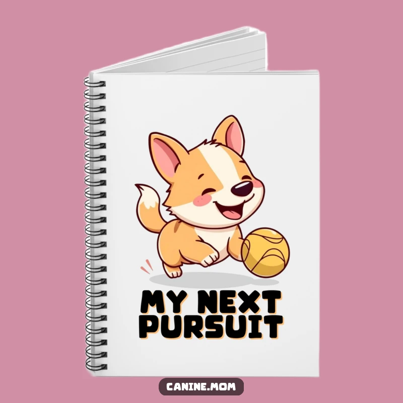 Funny Dog Notebook: Jot Down Ideas with a Ball-Chasing Friend