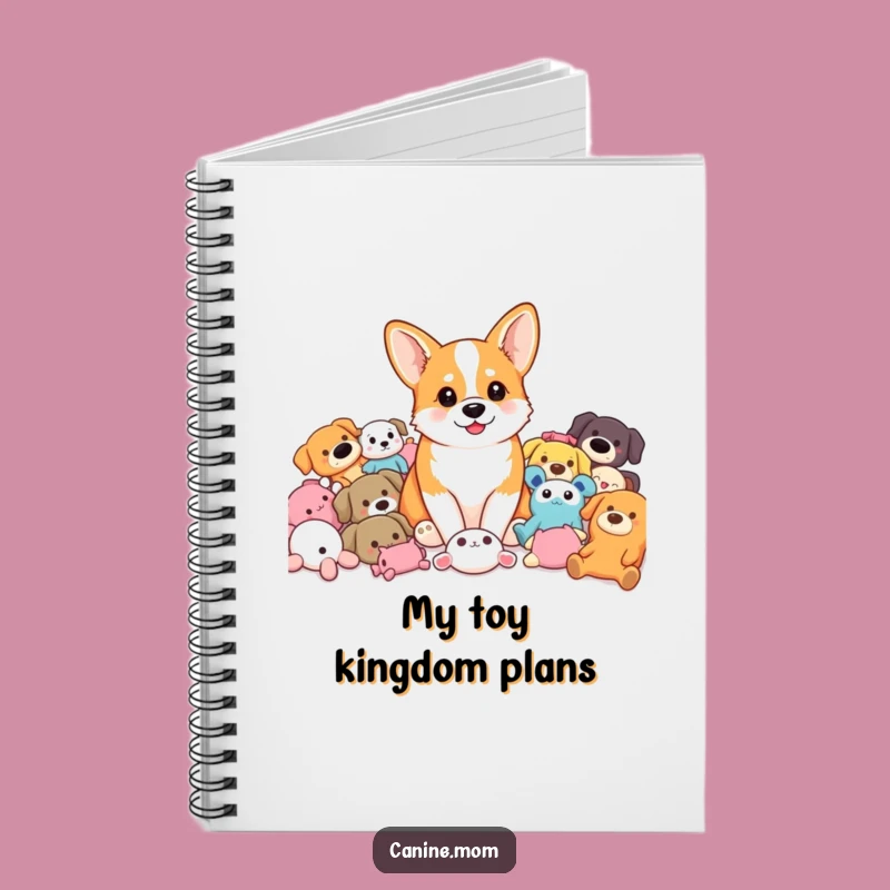 Funny Corgi Toy Pile Notebook: Jot Down Playful Ideas, Cute Funny Gift for Corgi Lovers