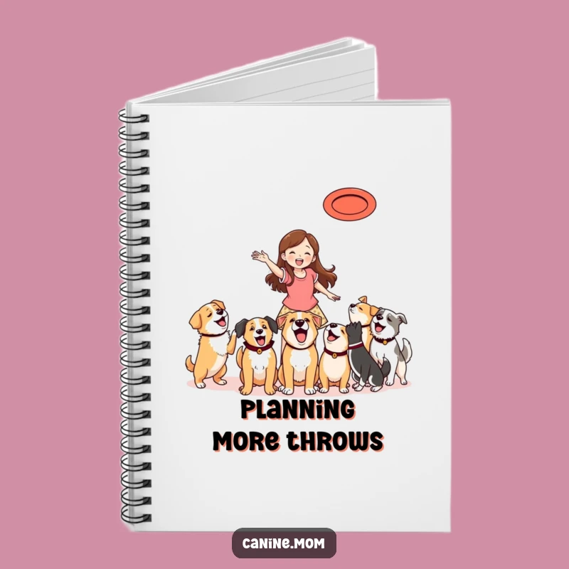 Funny Frisbee Dog Lover's Notebook - Perfect for Active Pet Parents' Notes