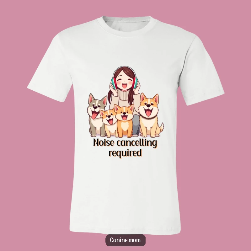 Funny Earmuff Dog Lover T-Shirt: Hilarious Apparel for Women Who Love Barking Pups
