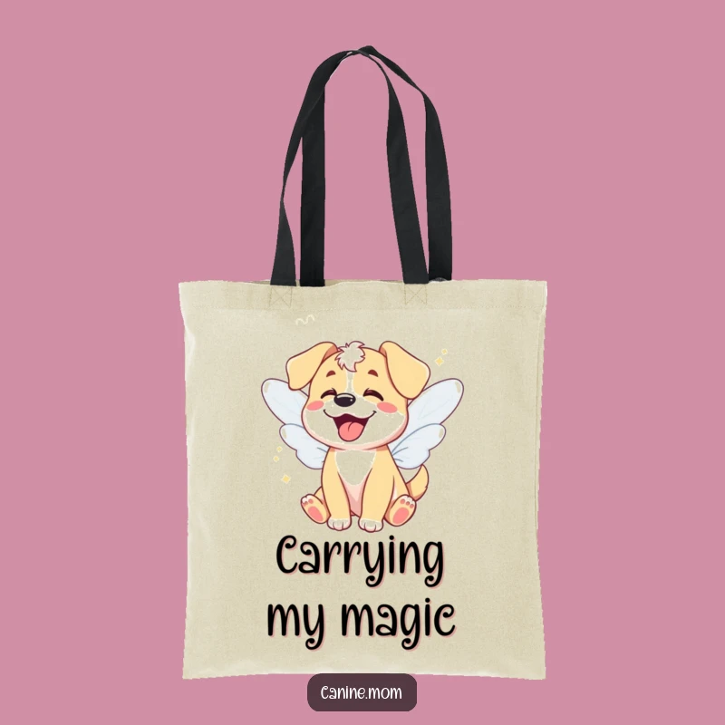 Funny Fairy Dog Tote Bag - Carry Your Magic and Giggles Gift