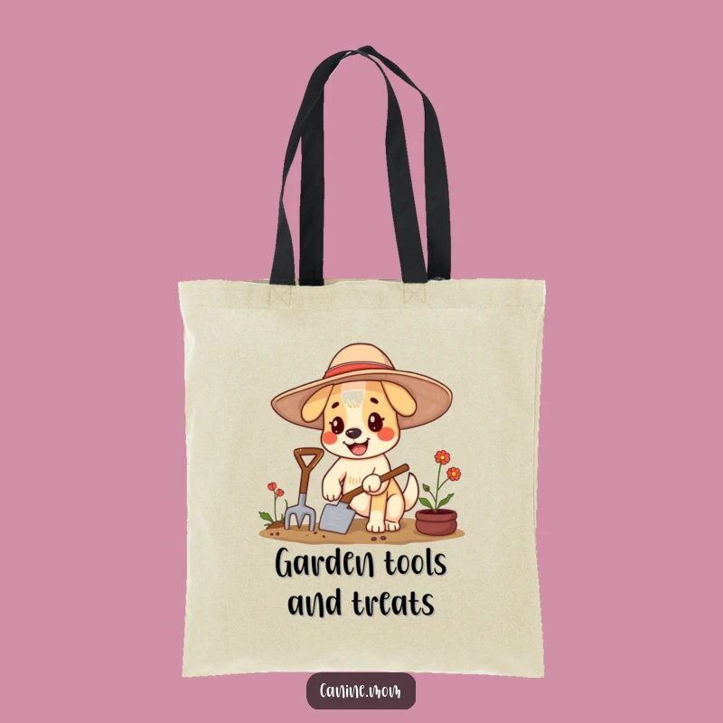 Funny Dog Gardening Tote Bag: Carry Your Gear with Glee